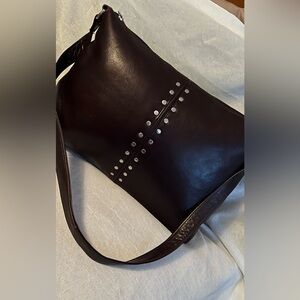Elegant Brown Leather Shoulder Bag
